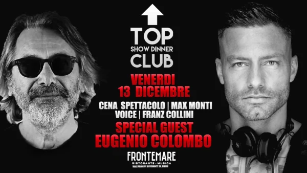 Eugenio Colombo al Frontemare 13 dicembre 2024. Biglietti e Tavoli