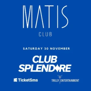 Club Splendore al Matis Bologna 30 novembre 2024. Biglietti e Tavoli