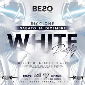 White Party al Bollicine 14 dicembre 2024. Biglietti e Tavoli