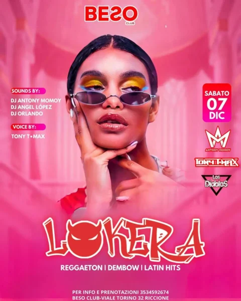 Lokera al Beso Club 07 dicembre 2024. Biglietti e Tavoli