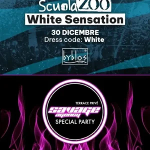 Scuolazoo White Sensation al Byblos 30 dicembre 2024. Biglietti e Tavoli