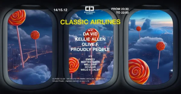 Classic Airlines al Classic Club 14 dicembre 2024.