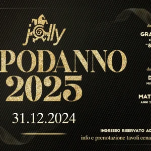 Capodanno 2025 al Jolly 31 dicembre 2024.