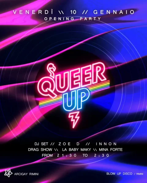 Queer Up al Blowup 10 gennaio 2025.