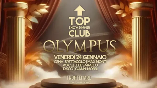 Olympus al Frontemare 24 gennaio 2025. Biglietti e Tavoli