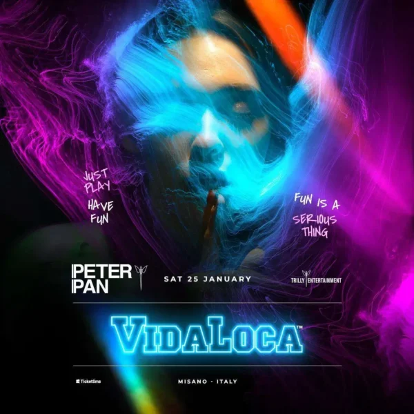 Vida Loca al Peter Pan 25 gennaio 2025. Biglietti e Tavoli
