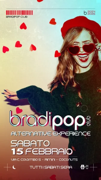 Alternative Experience al Bradipop 15 febbraio 2025. Biglietti e Tavoli