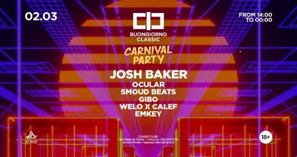 Carnival Party al Classic Club 02 marzo 2025.