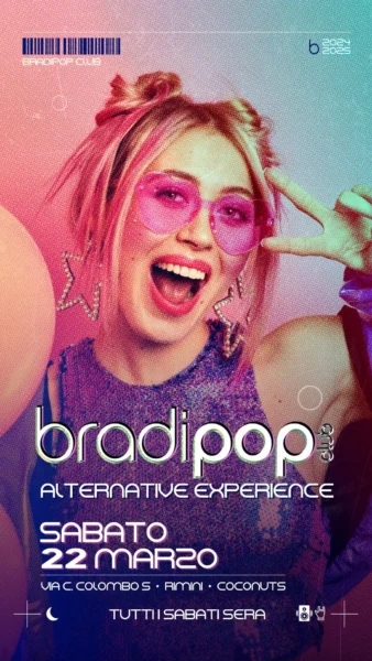 Alternative Rock al Bradipop 22 marzo 2025. Biglietti e Tavoli