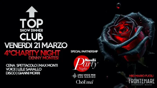 Novella Party Nightdanny Montesi al Frontemare 21 marzo 2025. Biglietti e Tavoli