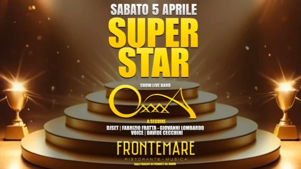 Oxxxa al Frontemare 5 aprile 2025. Biglietti e Tavoli