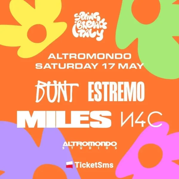 Spring Break Italy al Altromondo Studios 17 maggio 2025. Biglietti e Tavoli