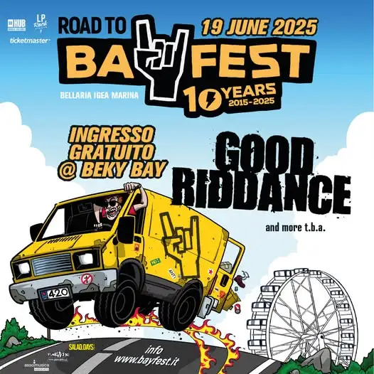 Good Riddance al Beky Bay 19 giugno 2025. Biglietti