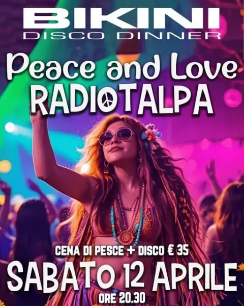 Peace And Love al Bikini 12 aprile 2025.