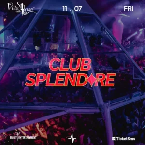 Club Splendore al Villa Delle Rose 11 luglio 2025. Biglietti e Tavoli