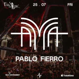 Pablo Fierro al Villa Delle Rose 25 luglio 2025. Biglietti e Tavoli