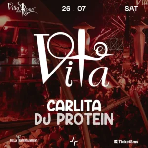 Carlita al Villa Delle Rose 26 luglio 2025. Biglietti e Tavoli