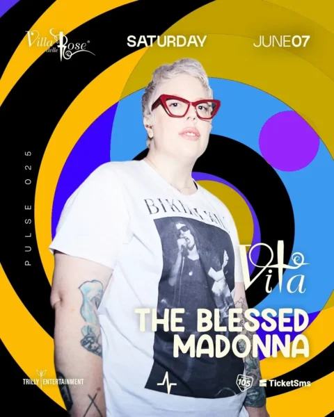 The Blessed Madonna al Villa Delle Rose 07 giugno 2025. Biglietti e Tavoli