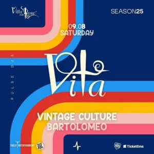 Vintage Culture al Villa Delle Rose 09 agosto 2025. Biglietti e Tavoli