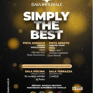 Simply The Best al Baia Imperiale 17 maggio 2025. Biglietti