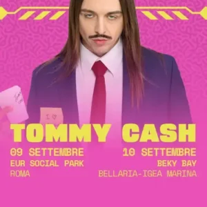 Tommy Cash al Beky Bay 10 settembre 2025. Biglietti