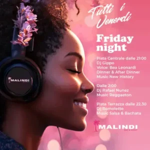 Friday Night al Malindi Biky Beach 11 luglio 2025. Biglietti