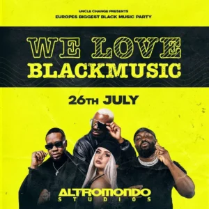 We Love Blackmusic al Altromondo Studios 26 luglio 2025. Biglietti