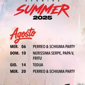 Schiuma Party Perreo al Altromondo Studios 06 agosto 2025. Biglietti e Tavoli