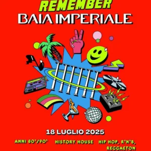 La Notte Dei 90 al Baia Imperiale 18 luglio 2025. Biglietti e Tavoli