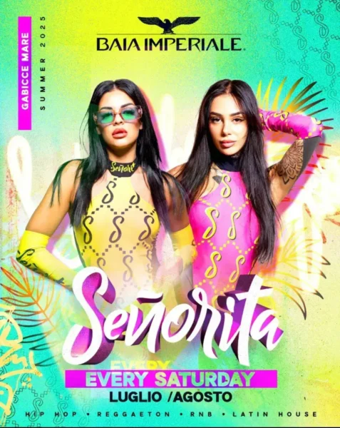 Senorita al Baia Imperiale 02 agosto 2025. Biglietti e Tavoli