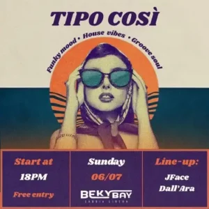 Tipo Cosi al Beky Bay 06 luglio 2025. Biglietti