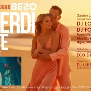 Venerdi Notte al Beso Club 13 giugno 2025. Biglietti
