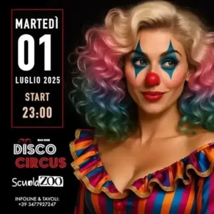 Disco Circus al Byblos 01 luglio 2025. Biglietti e Tavoli