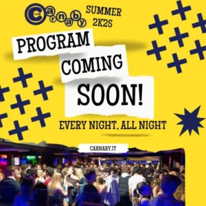 Uniparty al Carnaby 17 luglio 2025. Biglietti e Tavoli
