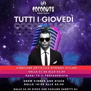 Cocokaraoke al Coconuts 24 giugno 2025. Biglietti e Tavoli