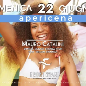 Apericena Latino al Frontemare 22 giugno 2025. Biglietti e Tavoli