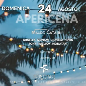 Aperitivo Latino al Frontemare 24 agosto 2025. Biglietti e Tavoli