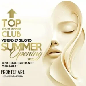 Summer Opening al Frontemare 27 giugno 2025. Biglietti e Tavoli