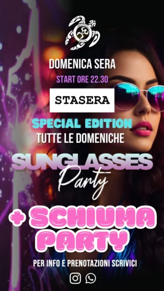 Sunglasses Party al Mojito beach 27 luglio 2025. Biglietti e Tavoli