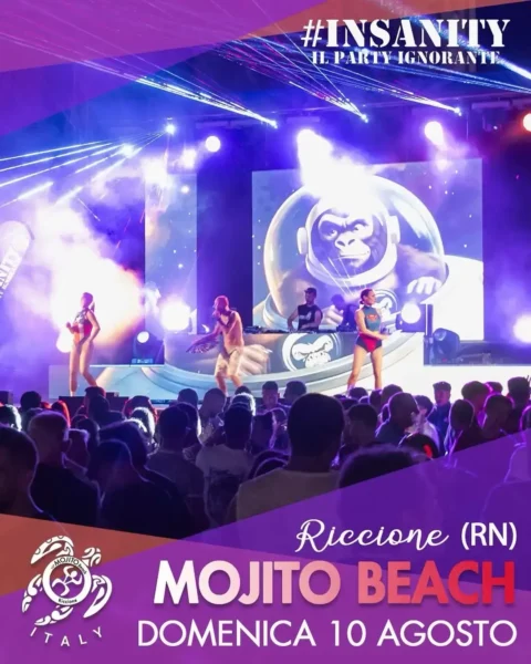 Sunglasses Party al Mojito beach 10 agosto 2025. Biglietti e Tavoli