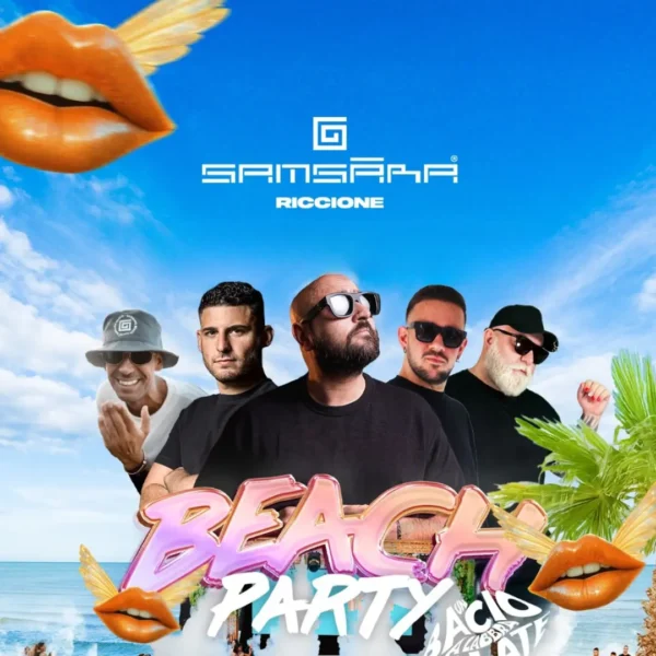 Beach Party al Samsara Riccione 09 agosto 2025. Biglietti e Tavoli