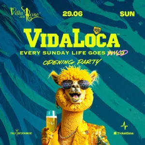 Vida Loca al Villa Delle Rose 29 giugno 2025. Biglietti e Tavoli