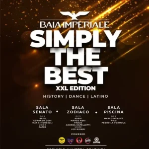 Simpy The Best al Baia Imperiale 20 settembre 2025. Biglietti e Tavoli