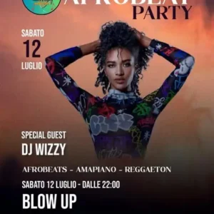 Afro Beat Party al Blowup 12 luglio 2025.