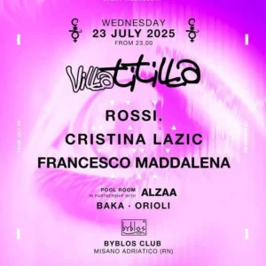 Villa Titilla al Byblos 23 luglio 2025. Biglietti e Tavoli