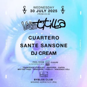 Villa Titilla al Byblos 30 luglio 2025. Biglietti e Tavoli