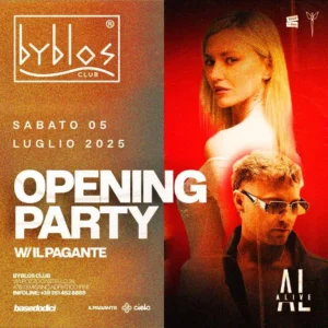 Il Pagante al Byblos Riccione 05 luglio 2025. Biglietti e Tavoli