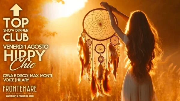 Hippy Chic al Frontemare 01 agosto 2025. Biglietti e Tavoli
