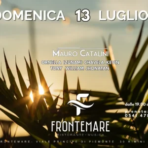 Apericena Latino al Frontemare 13 luglio 2025. Biglietti e Tavoli