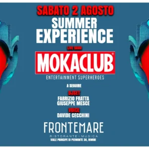 Summer Experience al Frontemare 02 agosto 2025. Biglietti e Tavoli